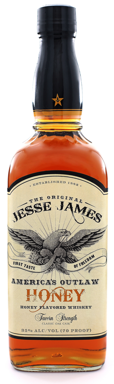 JESSE JAMES AMERICA'S OUTLAW HONEY BOURBON 750ML