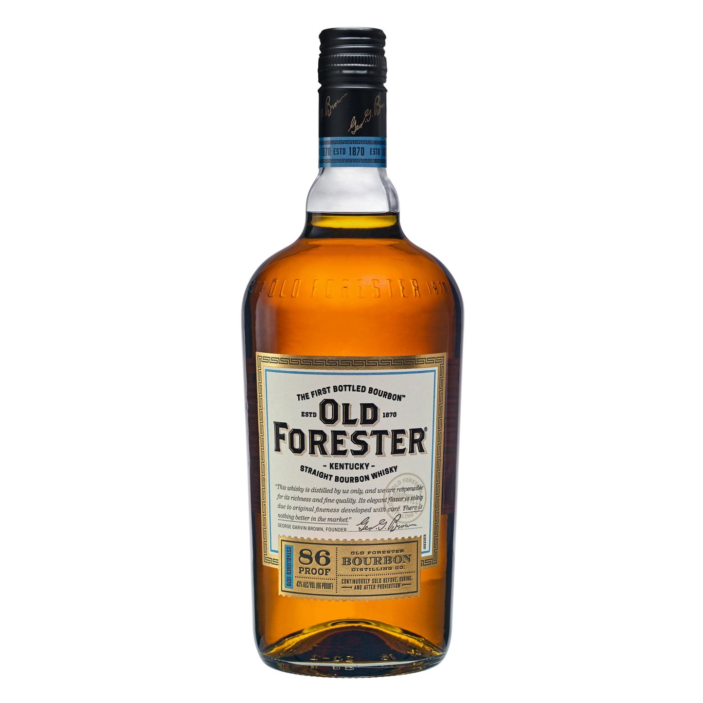 OLD FORESTER KENTUCKY STRAIGHT BOURBON WHISKEY 1L