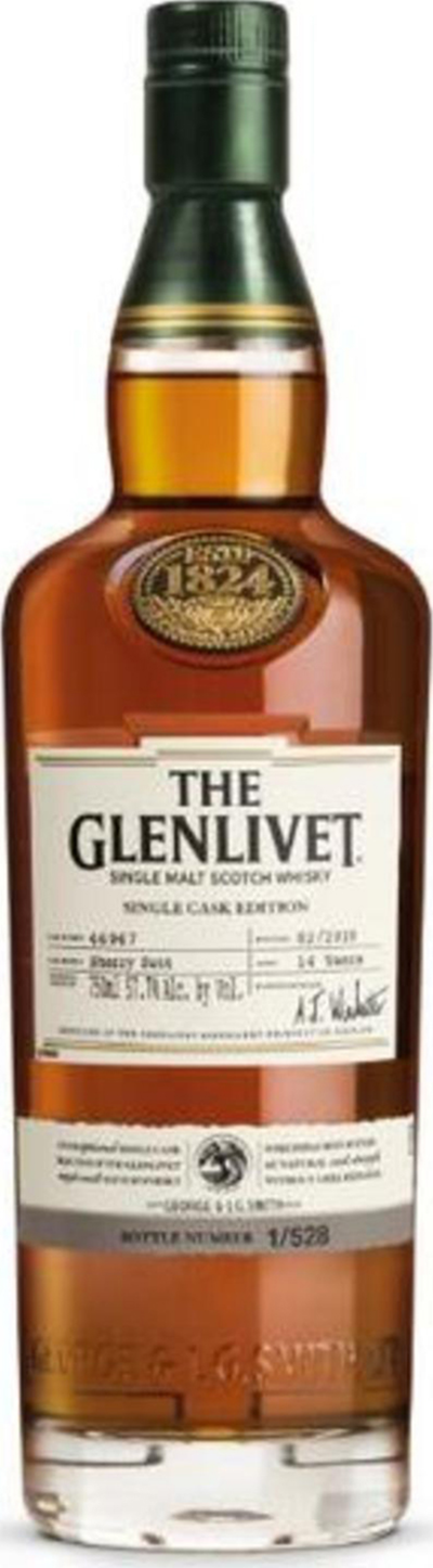 GLENLIVET 14YR SM SHERRY BUTT 750ML