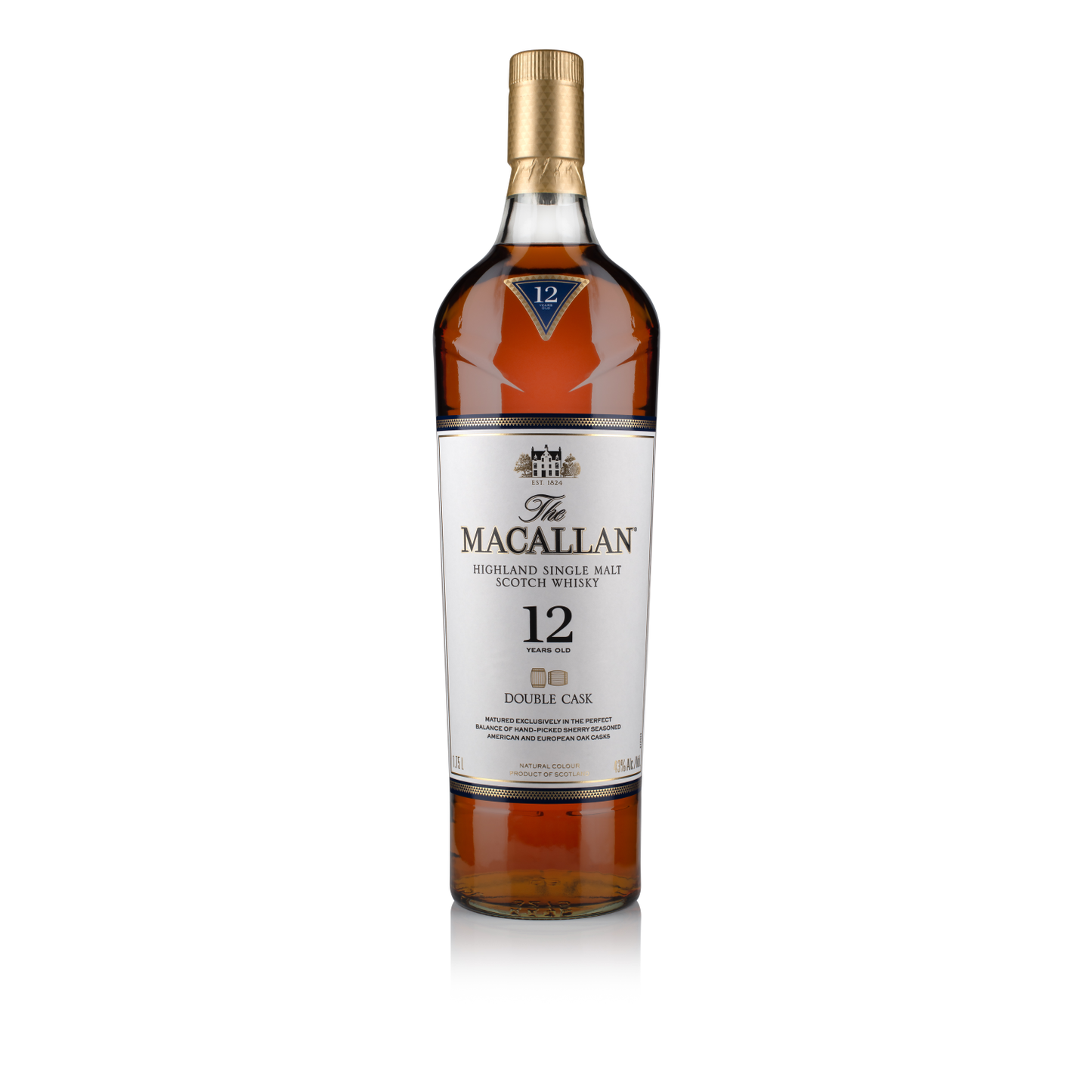 THE MACALLAN 12 YEAR OLD DOUBLE CASK SINGLE MALT SCOTCH WHISKY 1.75L/1.5L