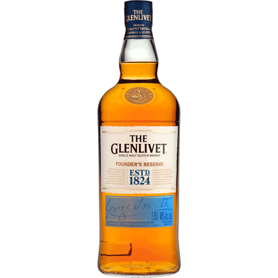 THE GLENLIVET FOUNDER'S RESERVE SINGLE MALT SCOTCH WHISKY 1.75L/1.5L