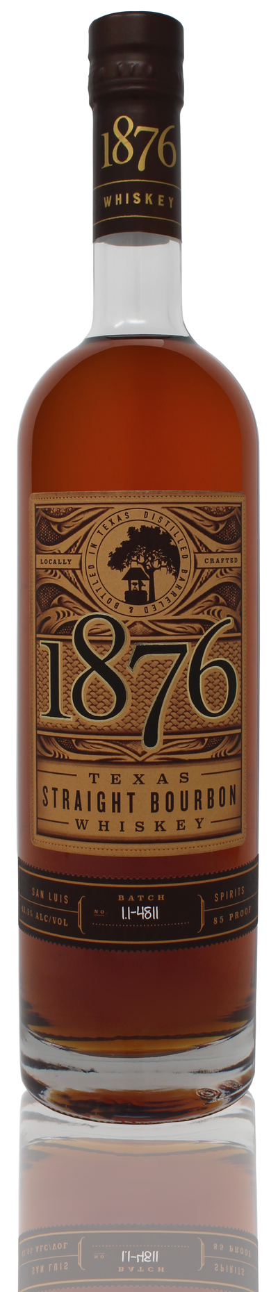 1876 TEXAS STRAIGHT BOURBON WHISKEY 750ML