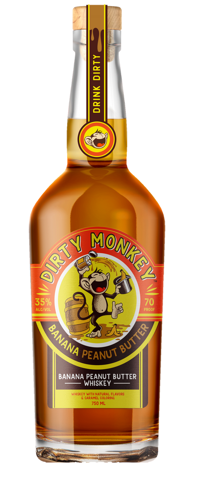 DIRTY MONKEY BANANA PEANUT BUTTER WHISKEY 750ML