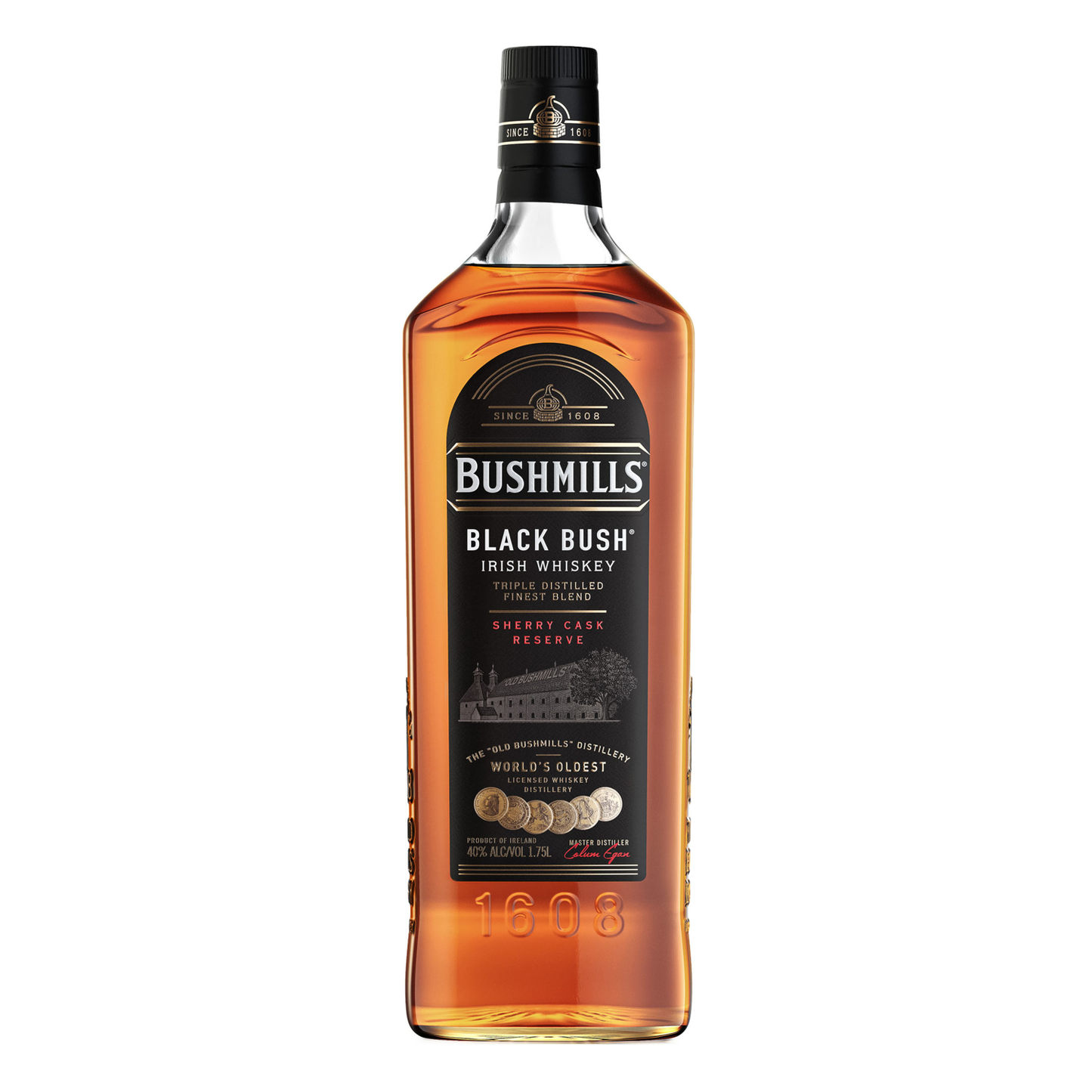 BUSHMILLS BLACK BUSH IRISH WHISKEY 1.75L/1.5L