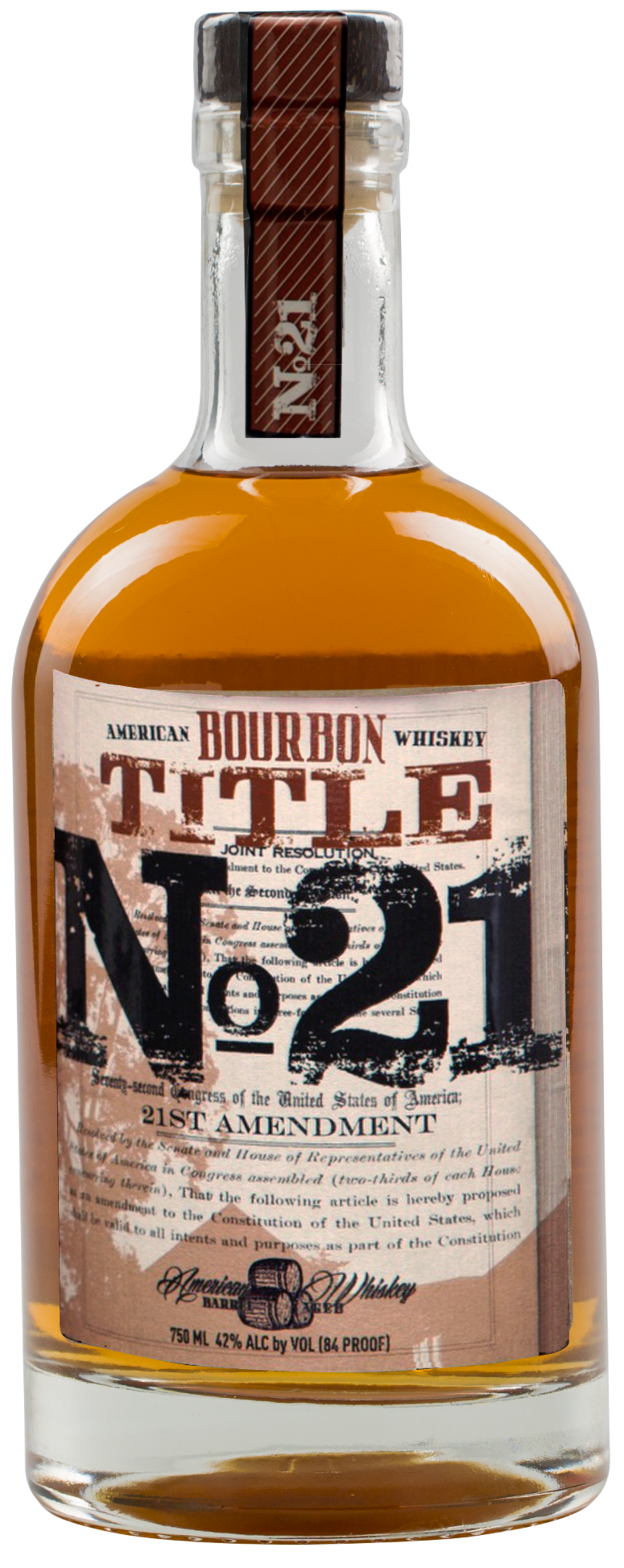 TITLE NO 21 AMERICAN BOURBON WHISKEY 375ML