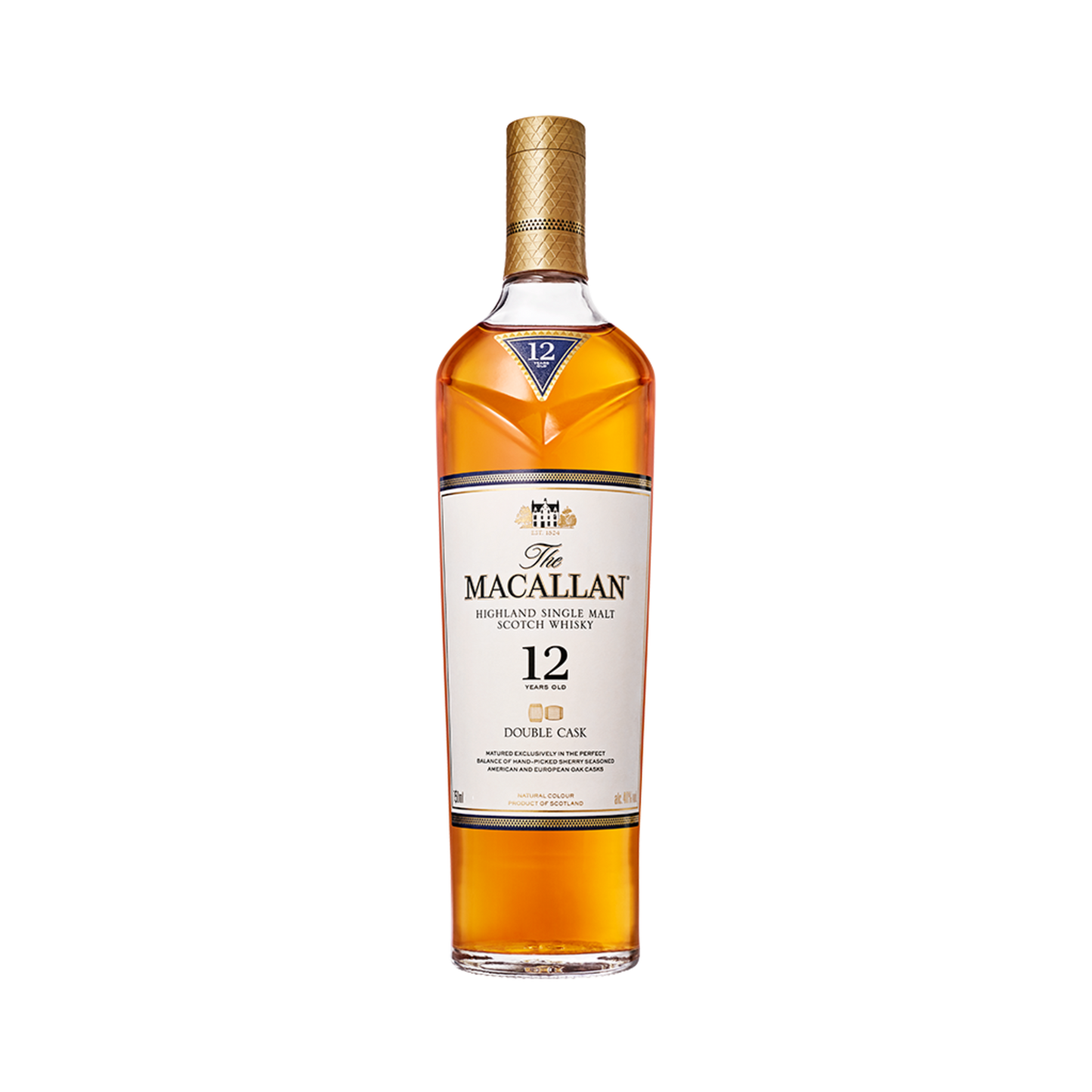 THE MACALLAN 12 YEAR OLD DOUBLE CASK SINGLE MALT SCOTCH WHISKY 750ML