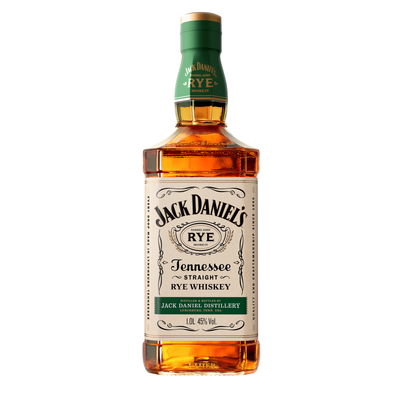 JACK DANIEL'S TENNESSEE STRAIGHT RYE WHISKEY 1L