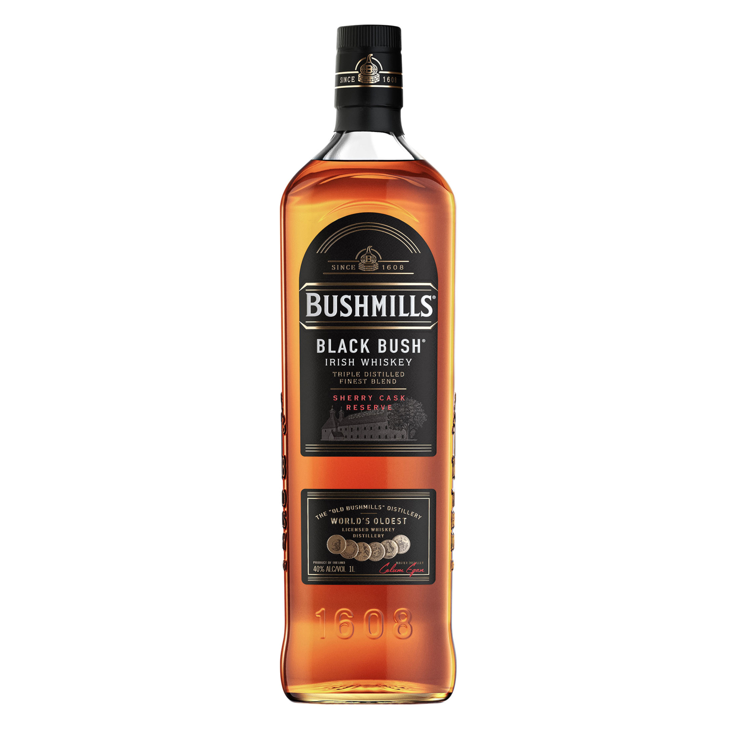 BUSHMILLS BLACK BUSH IRISH WHISKEY 1L