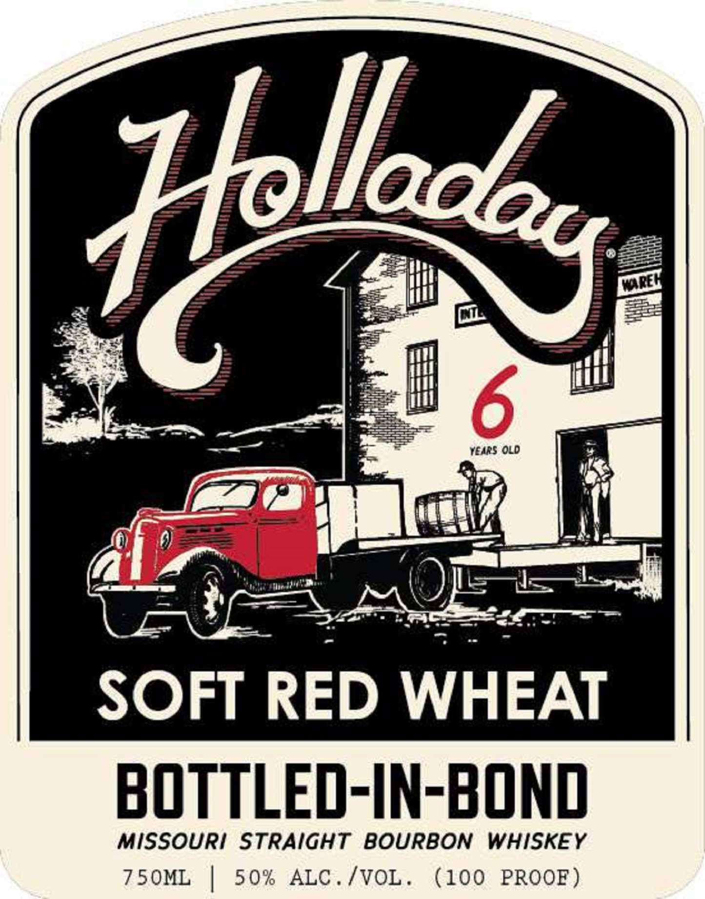 BEN HOLLADAY 6 YEAR SOFT RED WHEAT BOURBON WHISKEY 750ML