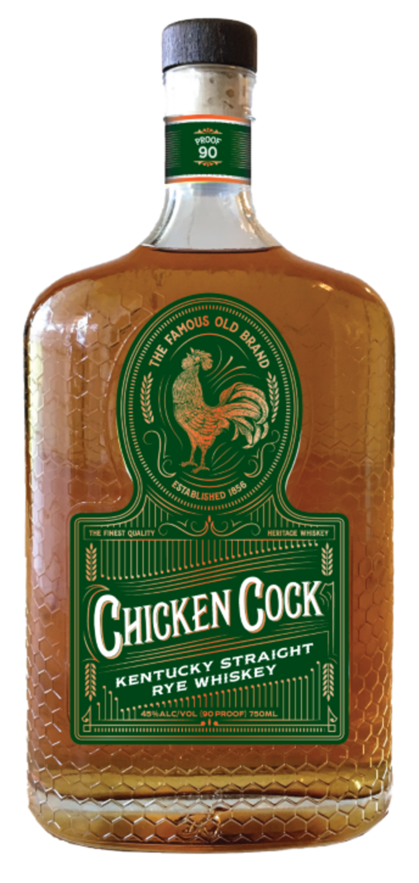 CHICKEN COCK KENTUCKY STRAIGHT RYE WHISKEY 750ML