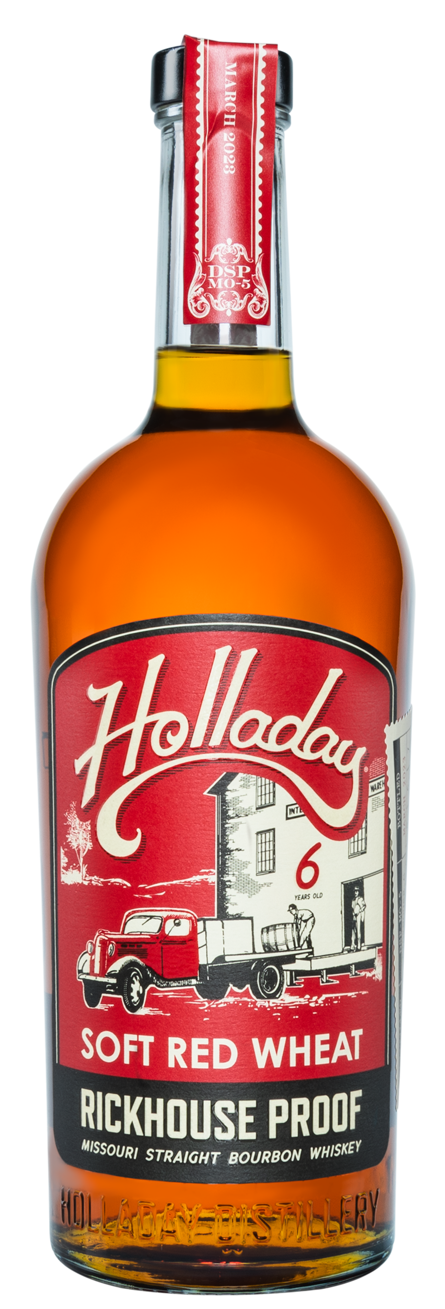 BEN HOLLADAY SOFT RED WHEAT RICKHOUSE PROOF STRAIGHT BOURBON WHISKEY 750ML