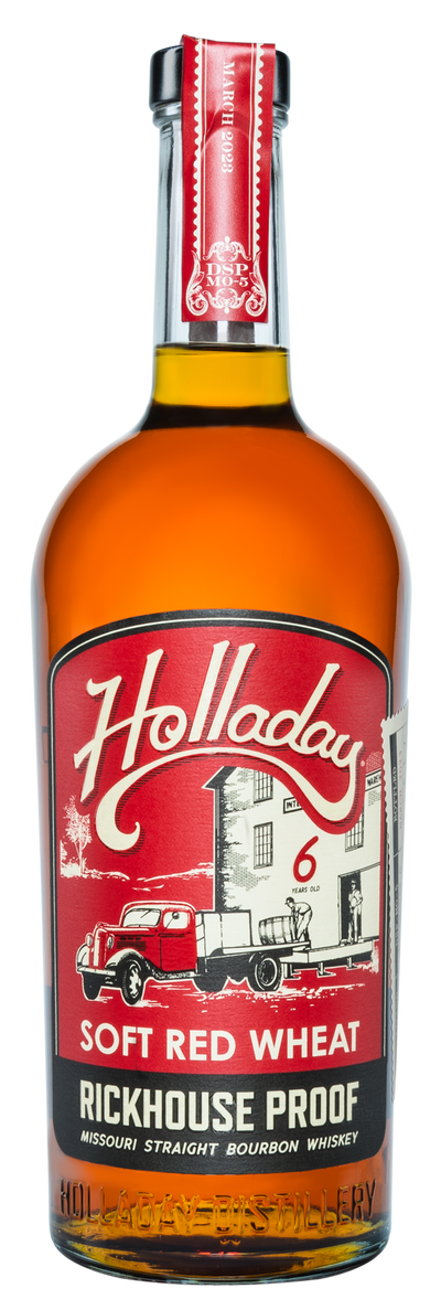 BEN HOLLADAY SOFT RED WHEAT RICKHOUSE PROOF STRAIGHT BOURBON WHISKEY 750ML