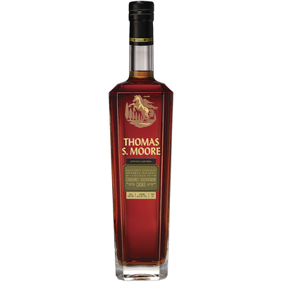 THOMAS S. MOORE STRAIGHT BOURBON EXTENDED CASK FINISH CABERNET SAUVIGNON CASKS 95.3 750ML