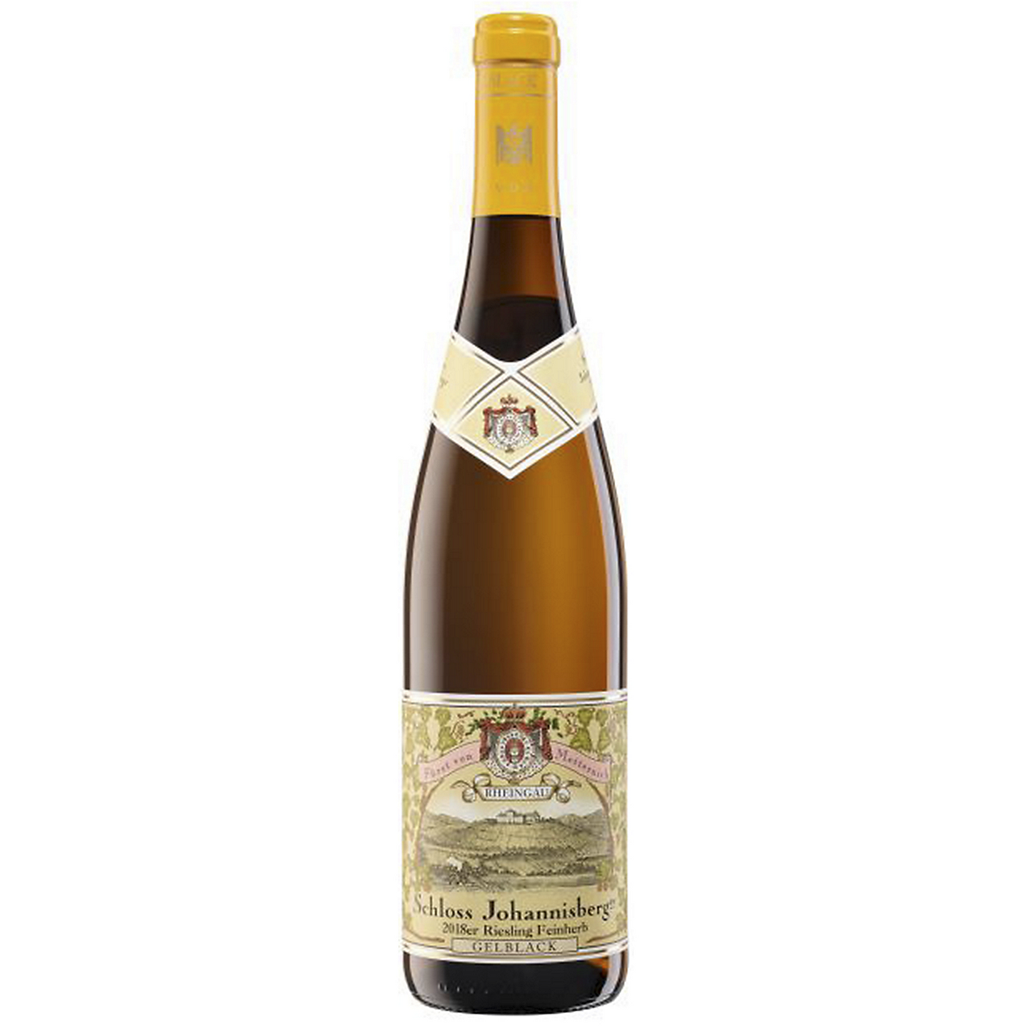 SCHLOSS JOHANNISBERG RIESLING FEINHERB GELBLACK SCHLOSS JOHANNISBERG 2019 750ML