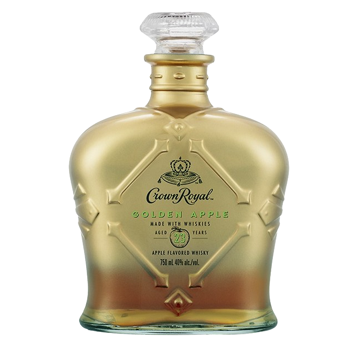 CROWN ROYAL APPLE FLAVORED WHISKEY GOLDEN APPLE 23 YR 80 750ML