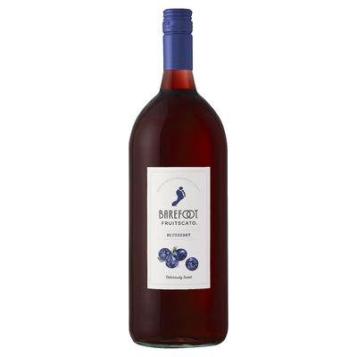 BAREFOOT FRUITSCATO BLUEBERRY FLAVORED WINE 1.5L