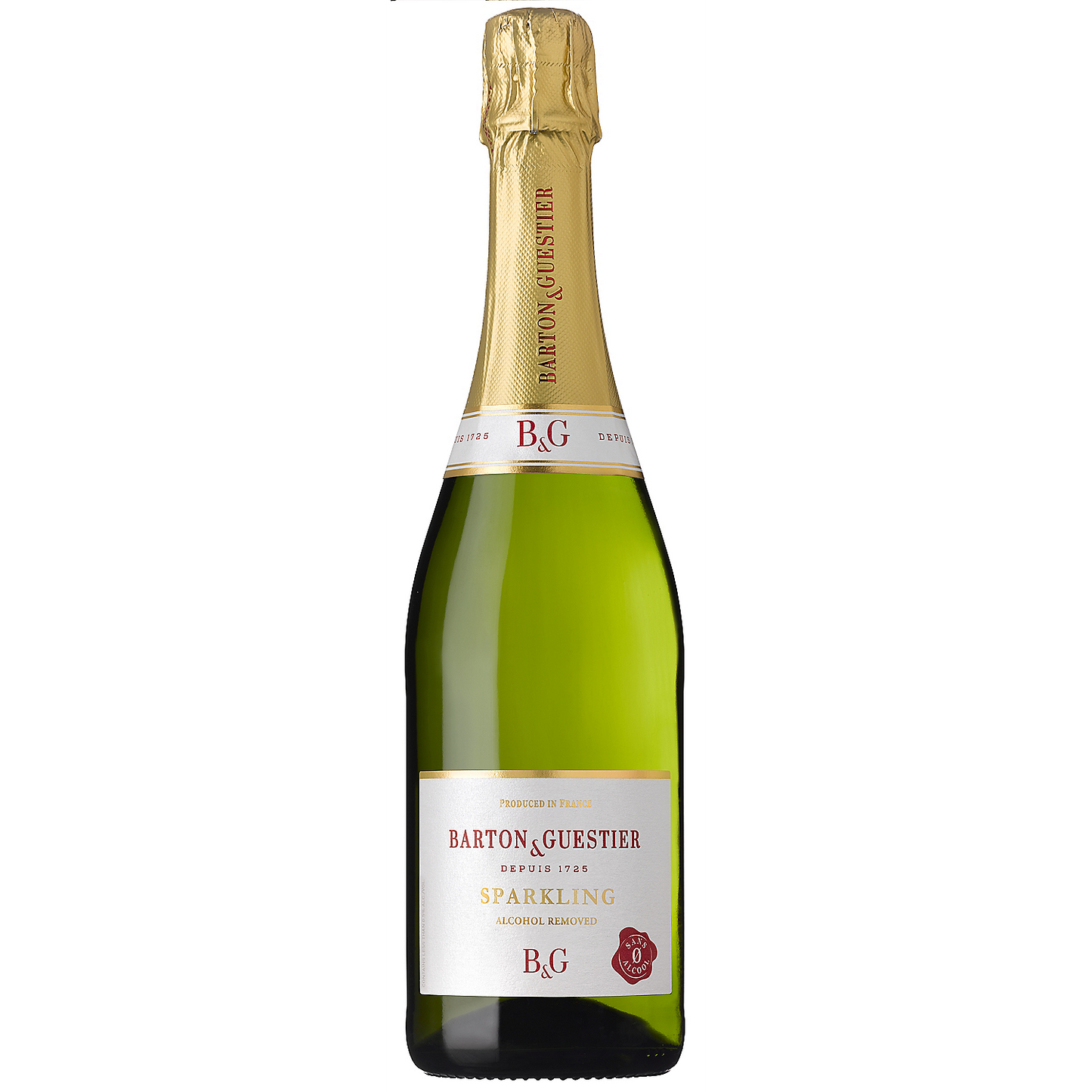 BARTON & GUESTIER SPARKLING BLANC ALCOHOL FREE 750ML