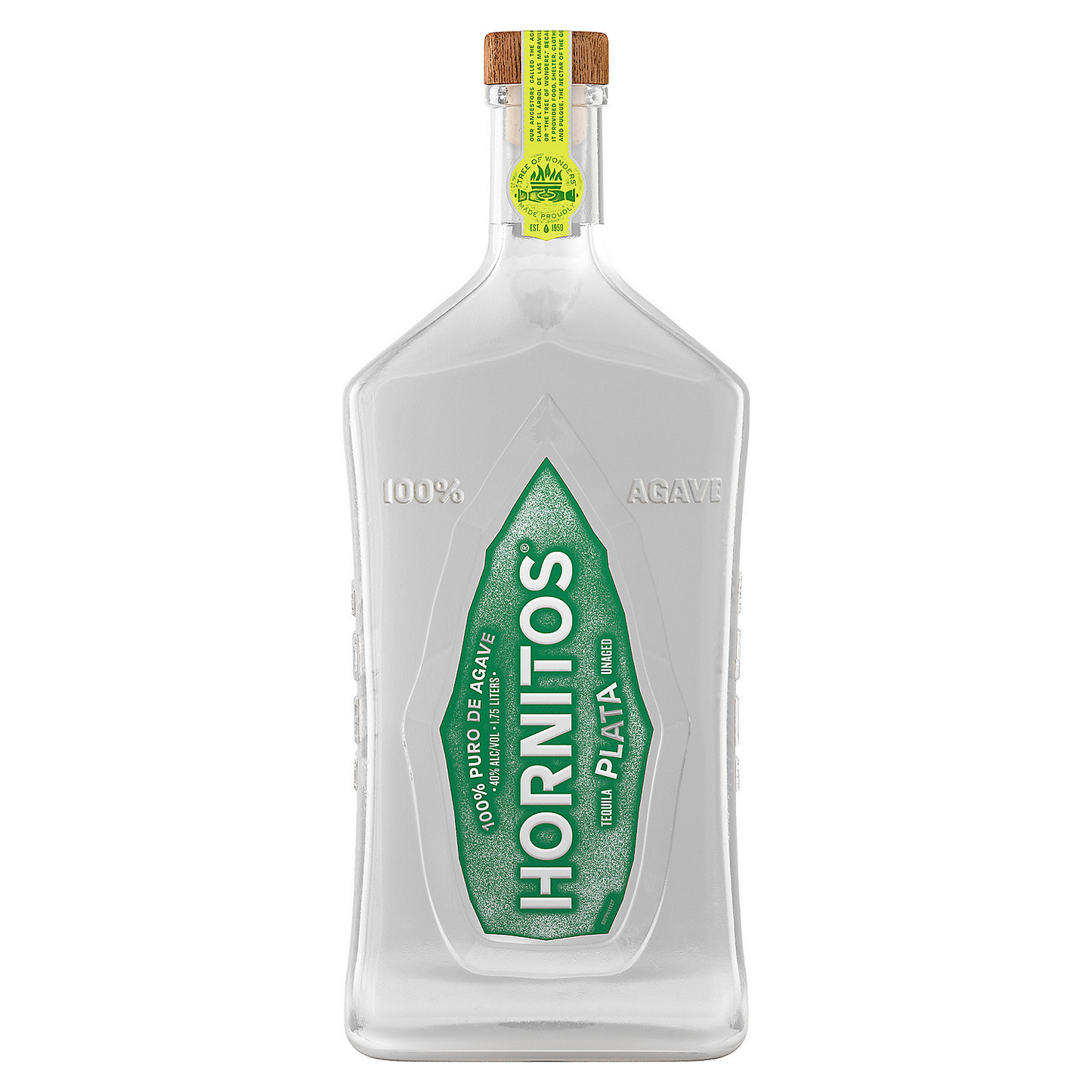 HORNITOS TEQUILA PLATA 80 375ML