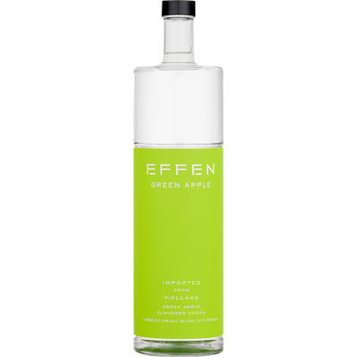 EFFEN GREEN APPLE FLAVORED VODKA 75 1L