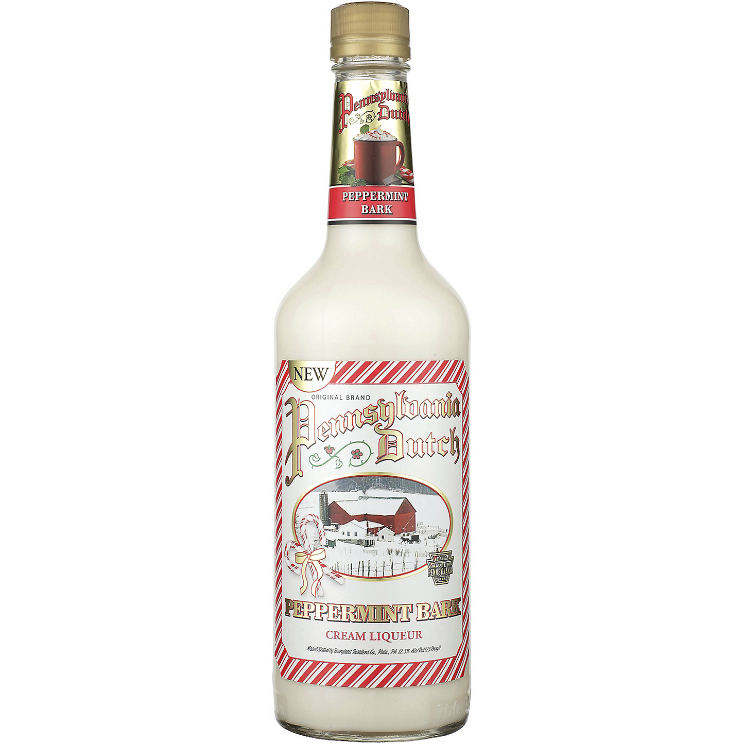 PENNSYLVANIA DUTCH PEPPERMINT BARK CREAM LIQUEUR 25 750ML
