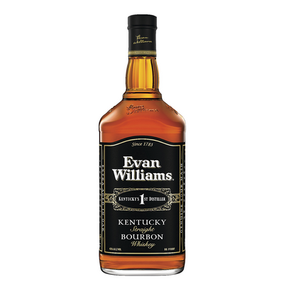 EVAN WILLIAMS STRAIGHT BOURBON BLACK LABEL 86 1L