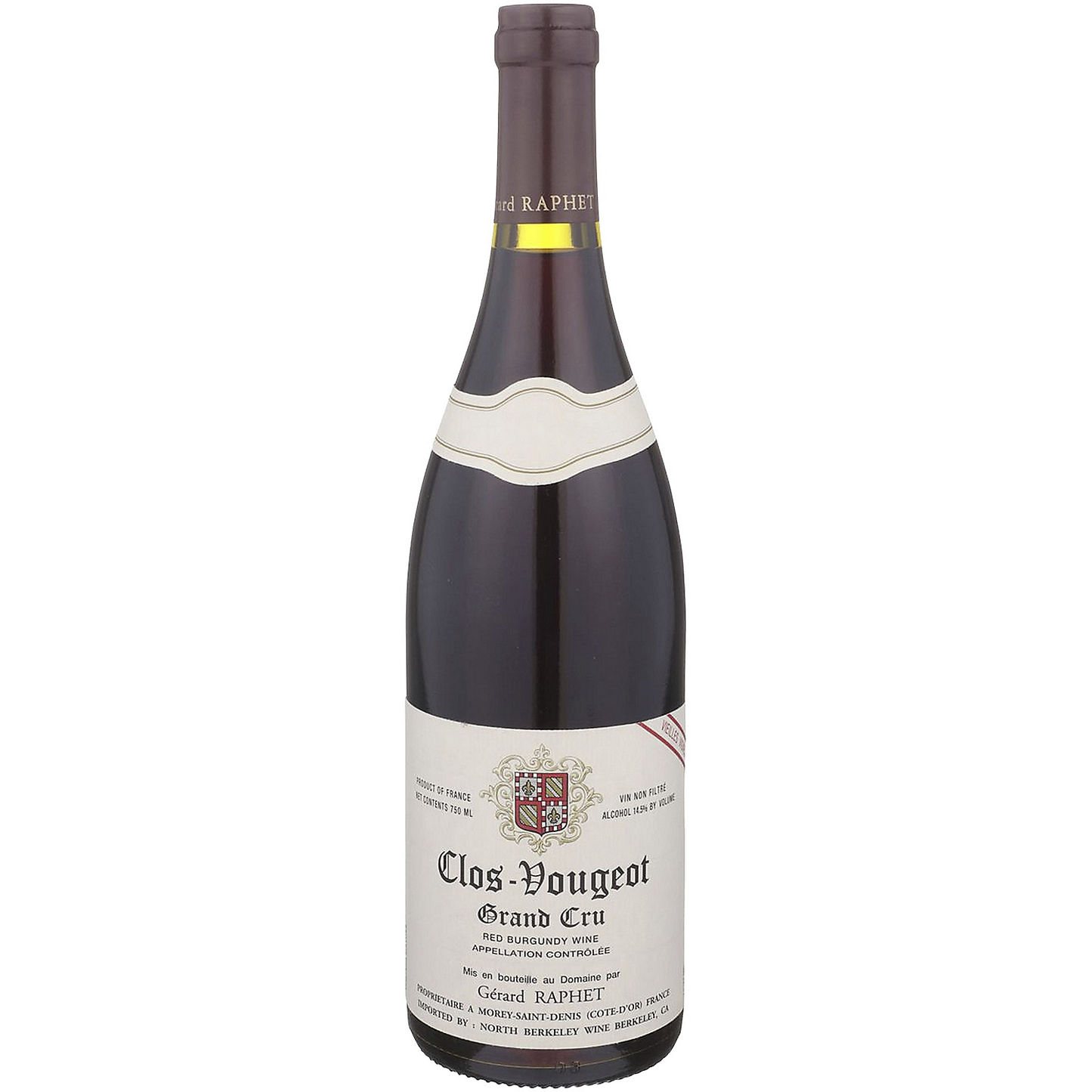 GERARD RAPHET CLOS DE VOUGEOT GRAND CRU VIEILLES VIGNES 2021 750ML