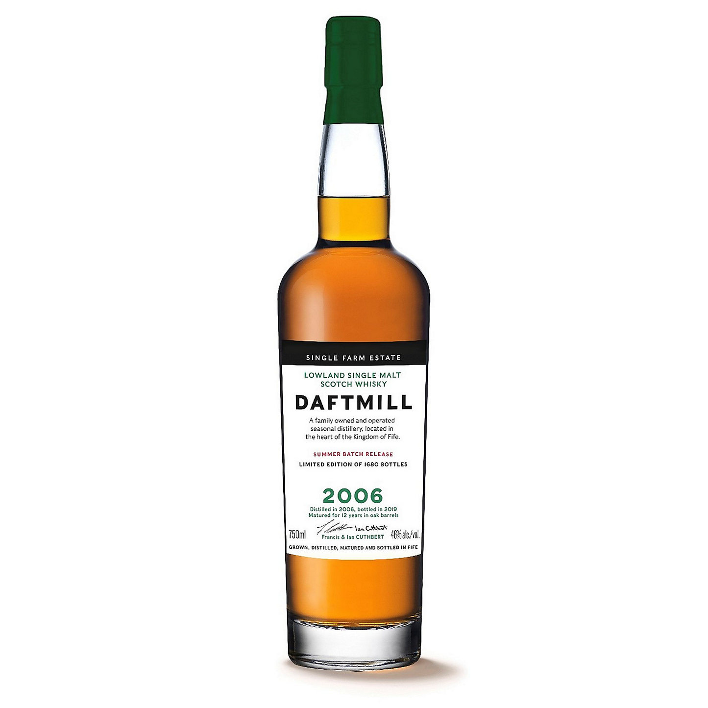 DAFTMILL SINGLE MALT SCOTCH SUMMER BATCH RELEASE SINGLE FARM ESTATE 2006 12 YR 92 750ML