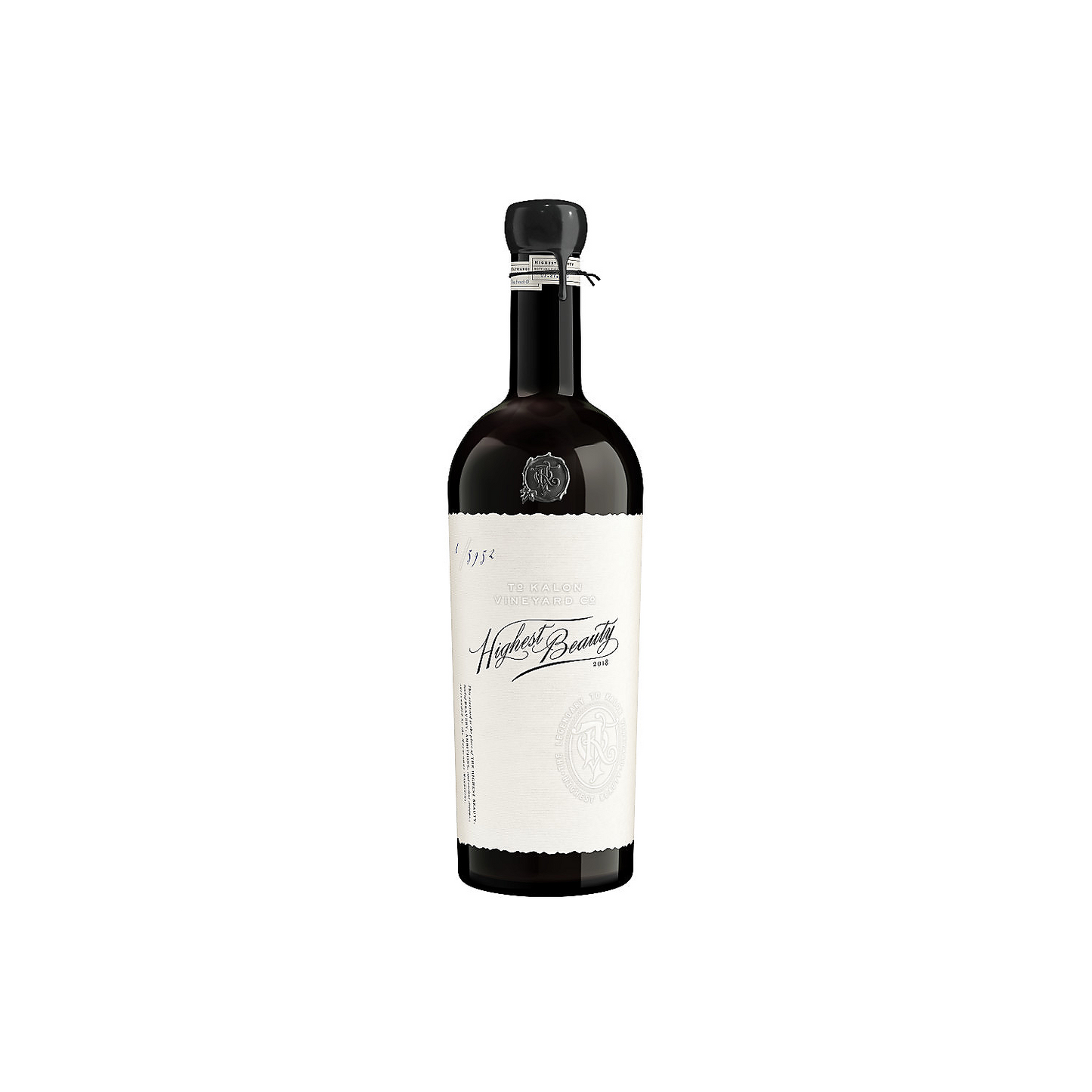 TO KALON VINEYARD CO. CABERNET SAUVIGNON HIGHEST BEAUTY TO KALON VINEYARD OAKVILLE 2018 750ML