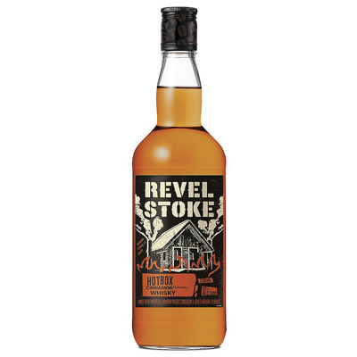 REVEL STOKE CINNAMON FLAVORED WHISKY HOT BOX 70 750ML