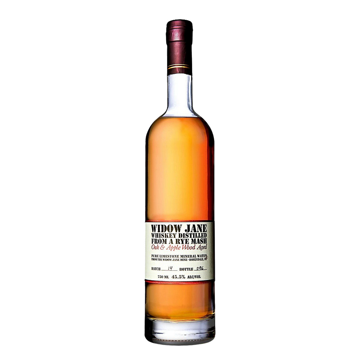 WIDOW JANE RYE WHISKEY PARADIGM 93 750ML