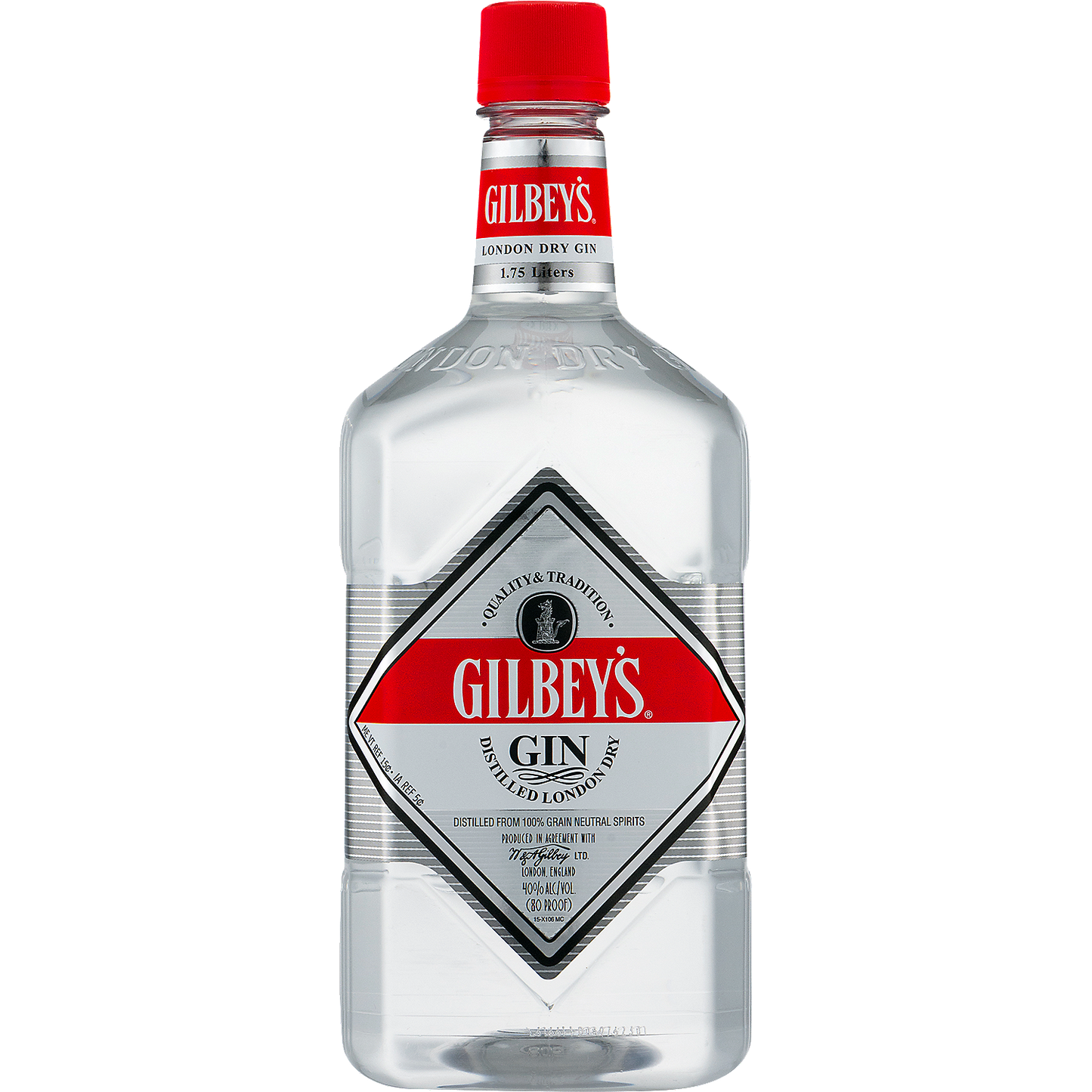 GILBEY'S LONDON DRY GIN 80 1.75L