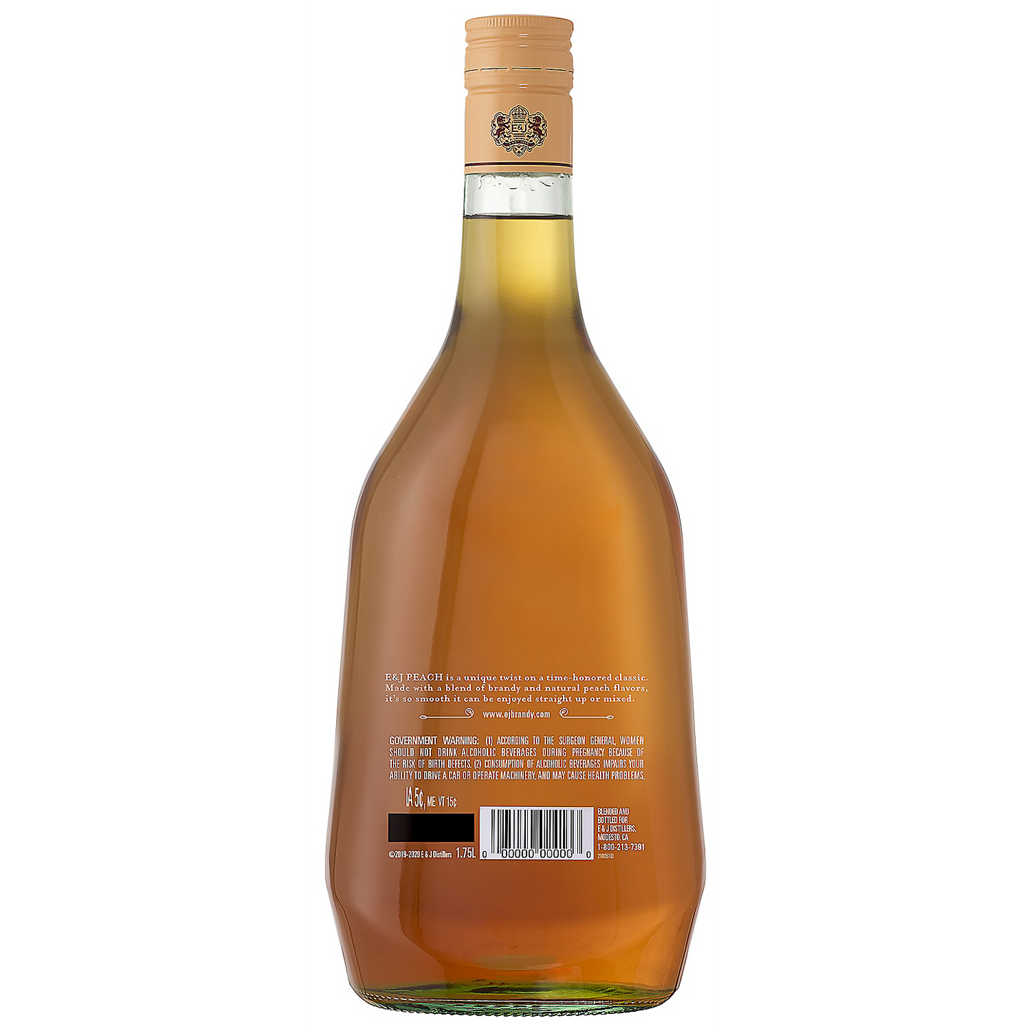 E&J PEACH FLAVORED BRANDY 60 375ML