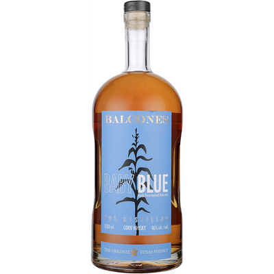 BALCONES CORN WHISKY BABY BLUE POT DISTILLED 92 1.75L