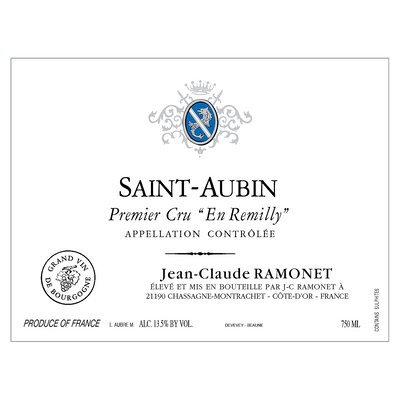 JEAN CLAUDE RAMONET SAINT AUBIN EN REMILLY PREMIER CRU 2020 750ML