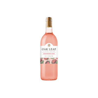 OAK LEAF VINEYARDS STRAWBERRY ROSE FLAVORED WINE SWEETS 750ML