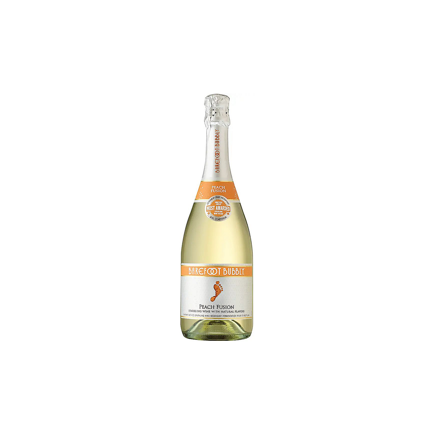 BAREFOOT BUBBLY PEACH FLAVORED SPARKLING WINE 750ML