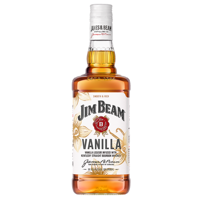 JIM BEAM VANILLA FLAVORED WHISKEY 65 750ML