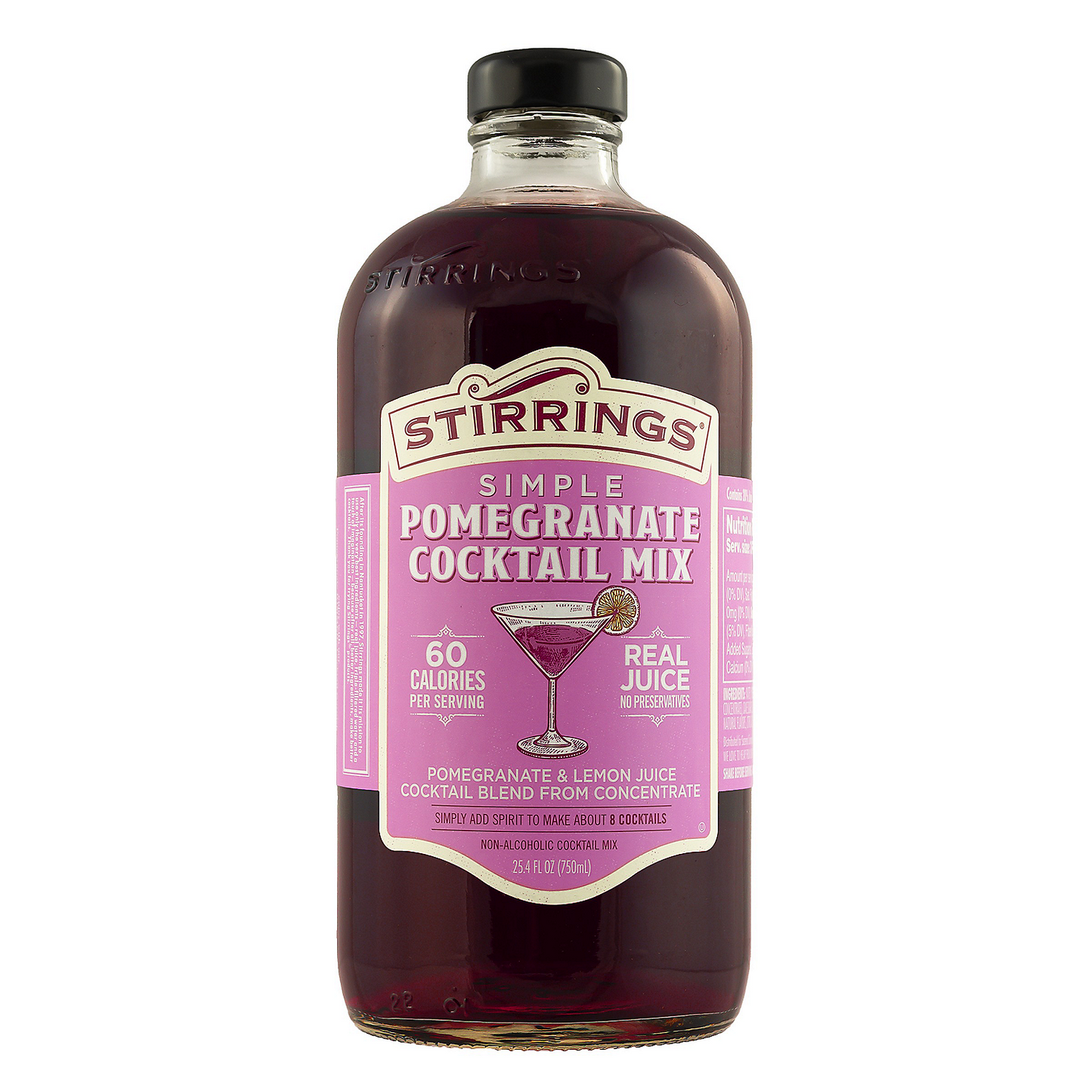 STIRRINGS POMEGRANATE MARTINI MIX 750ML