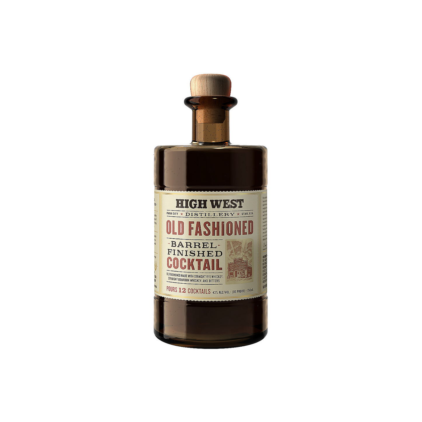 HIGH WEST OLD FASHIONED BARREL FINISHED COCKTAIL 86 375ML