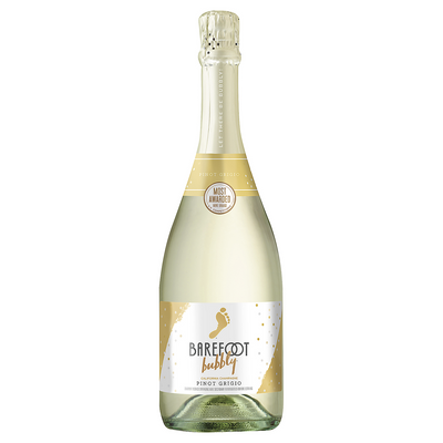 BAREFOOT BUBBLY PINOT GRIGIO CHAMPAGNE CALIFORNIA 750ML