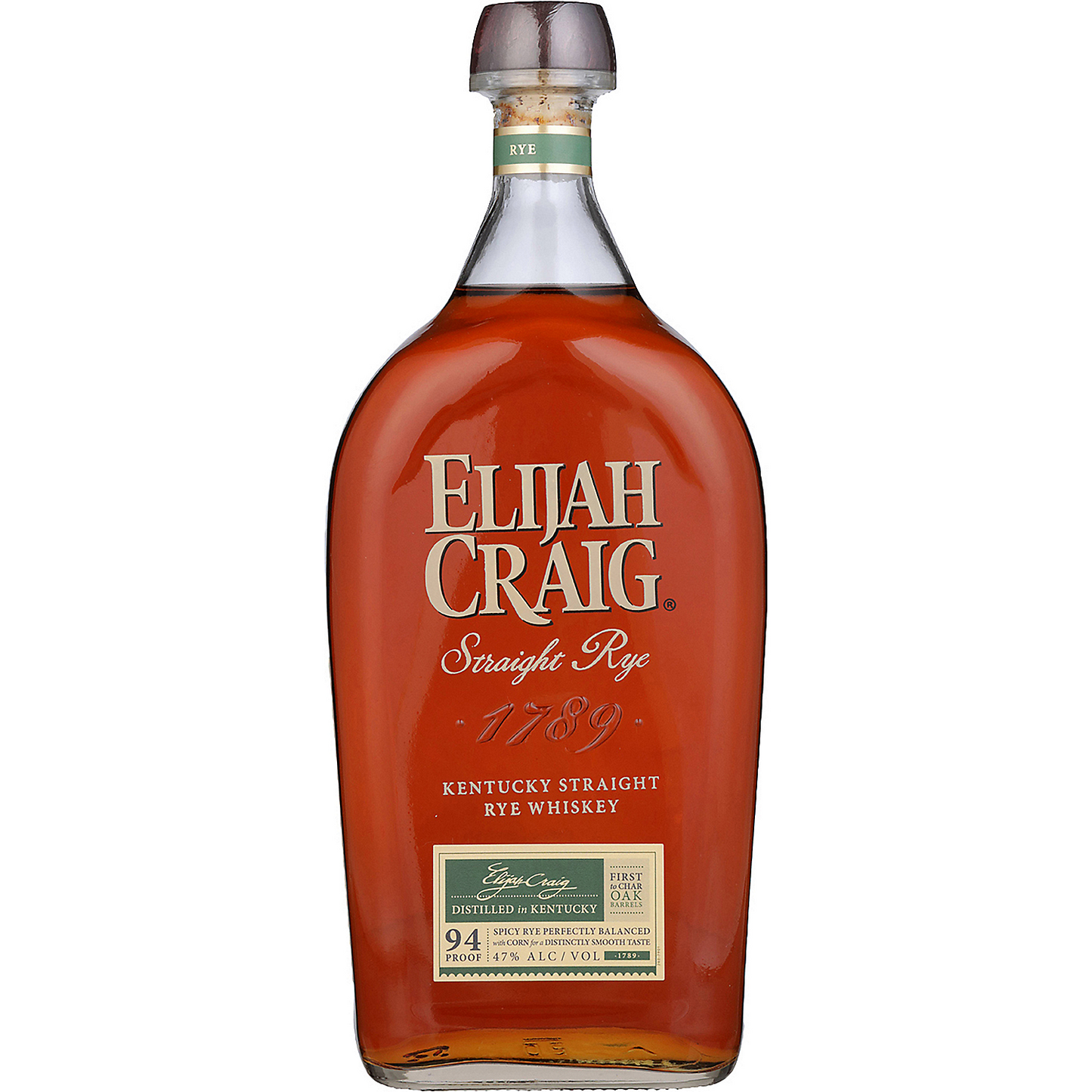 ELIJAH CRAIG STRAIGHT RYE WHISKEY 94 1L