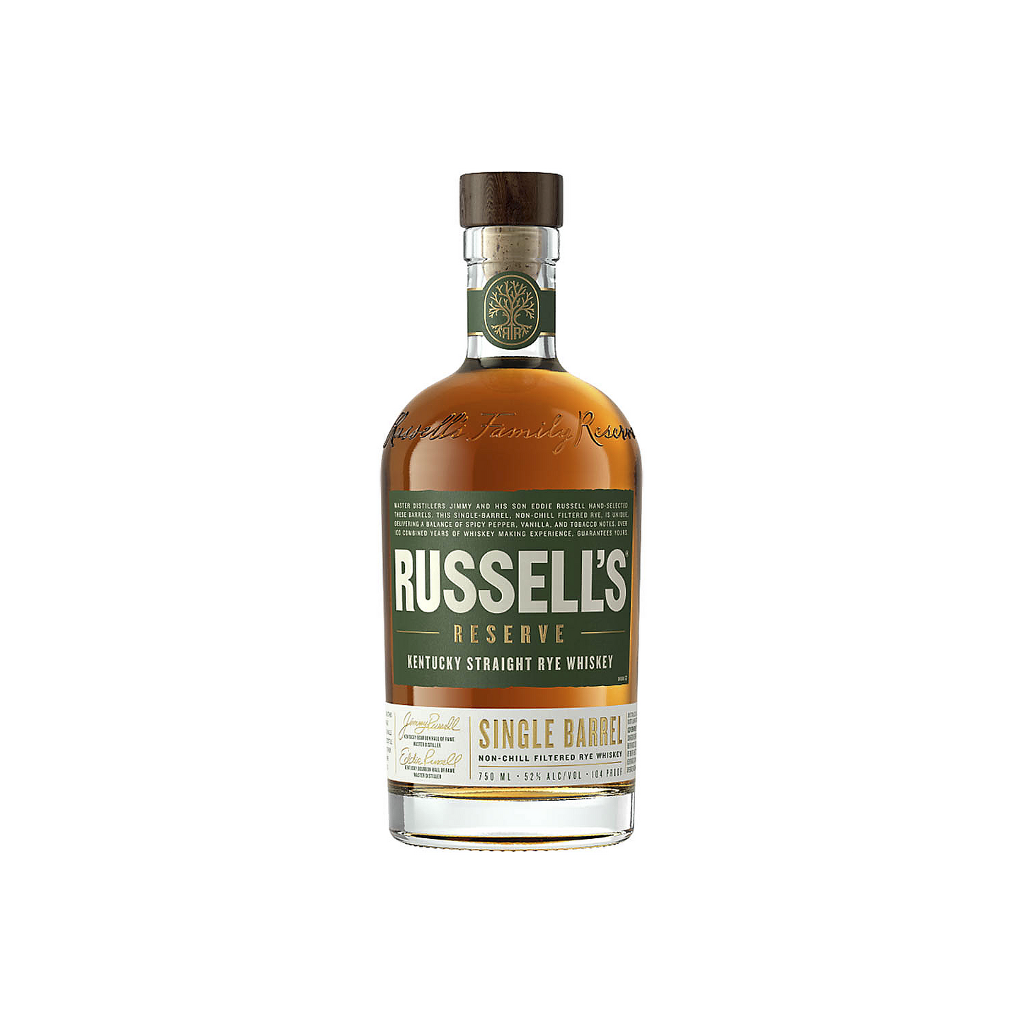 RUSSELL'S RESERVE STRAIGHT RYE WHISKEY SINGLE BARREL 104 750ML