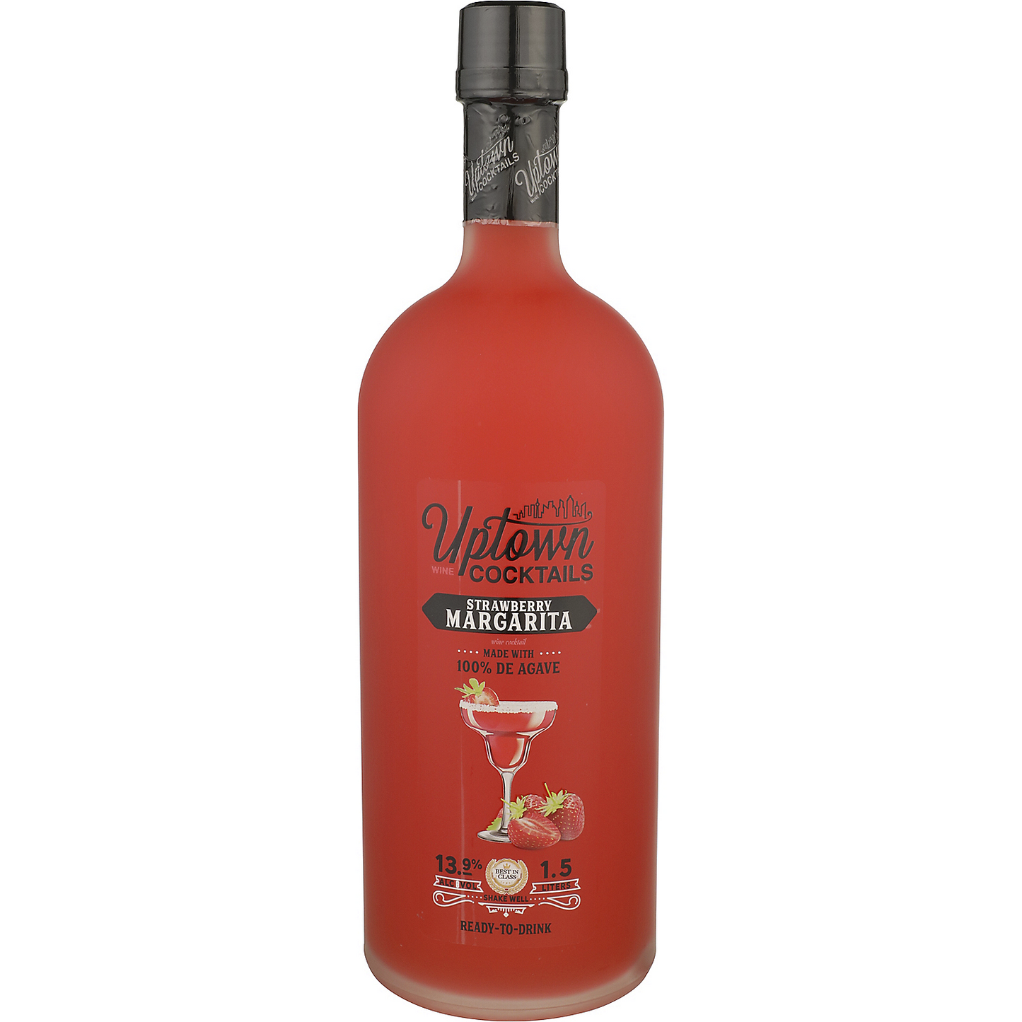 UPTOWN WINE COCKTAILS STRAWBERRY MARGARITA WINE BASED COCKTAIL 375ML