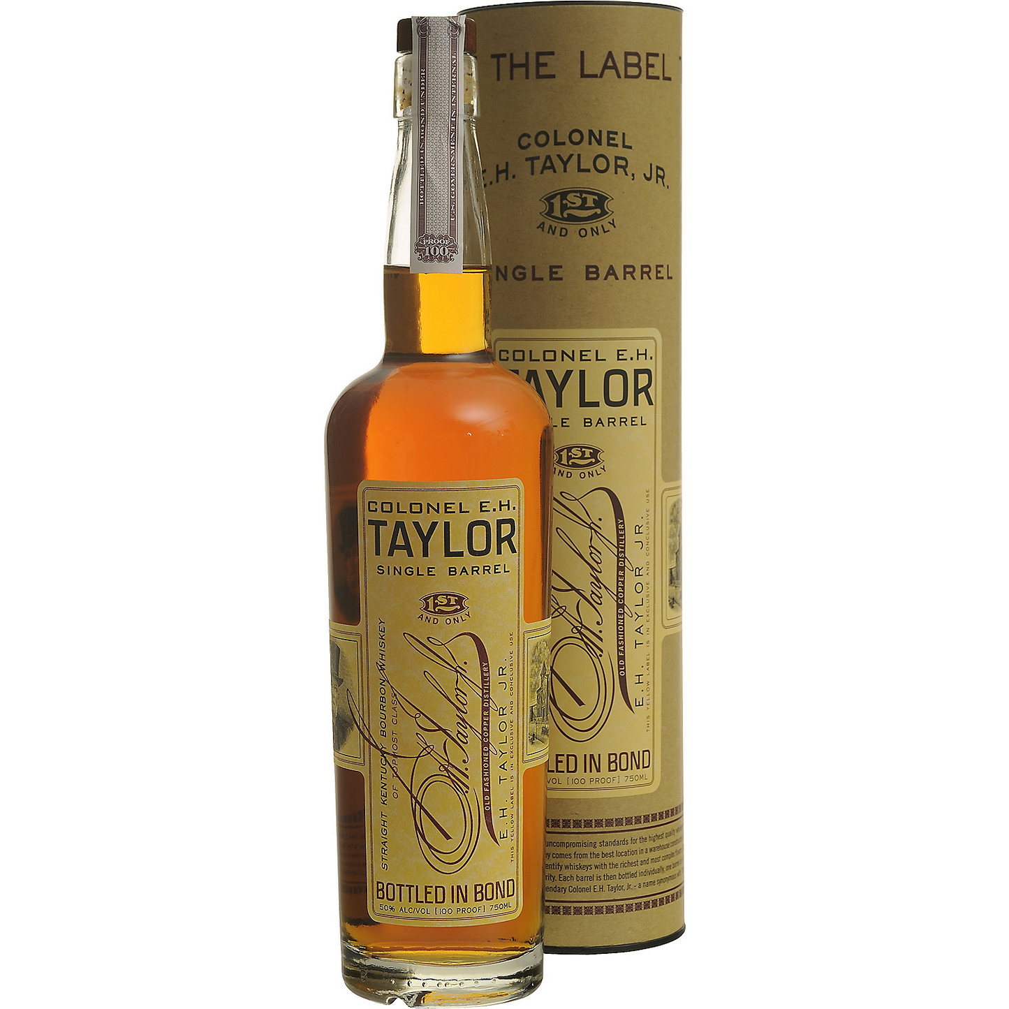 COLONEL E.H. TAYLOR JR. STRAIGHT BOURBON BOTTLED IN BOND SINGLE BARREL 100 750ML