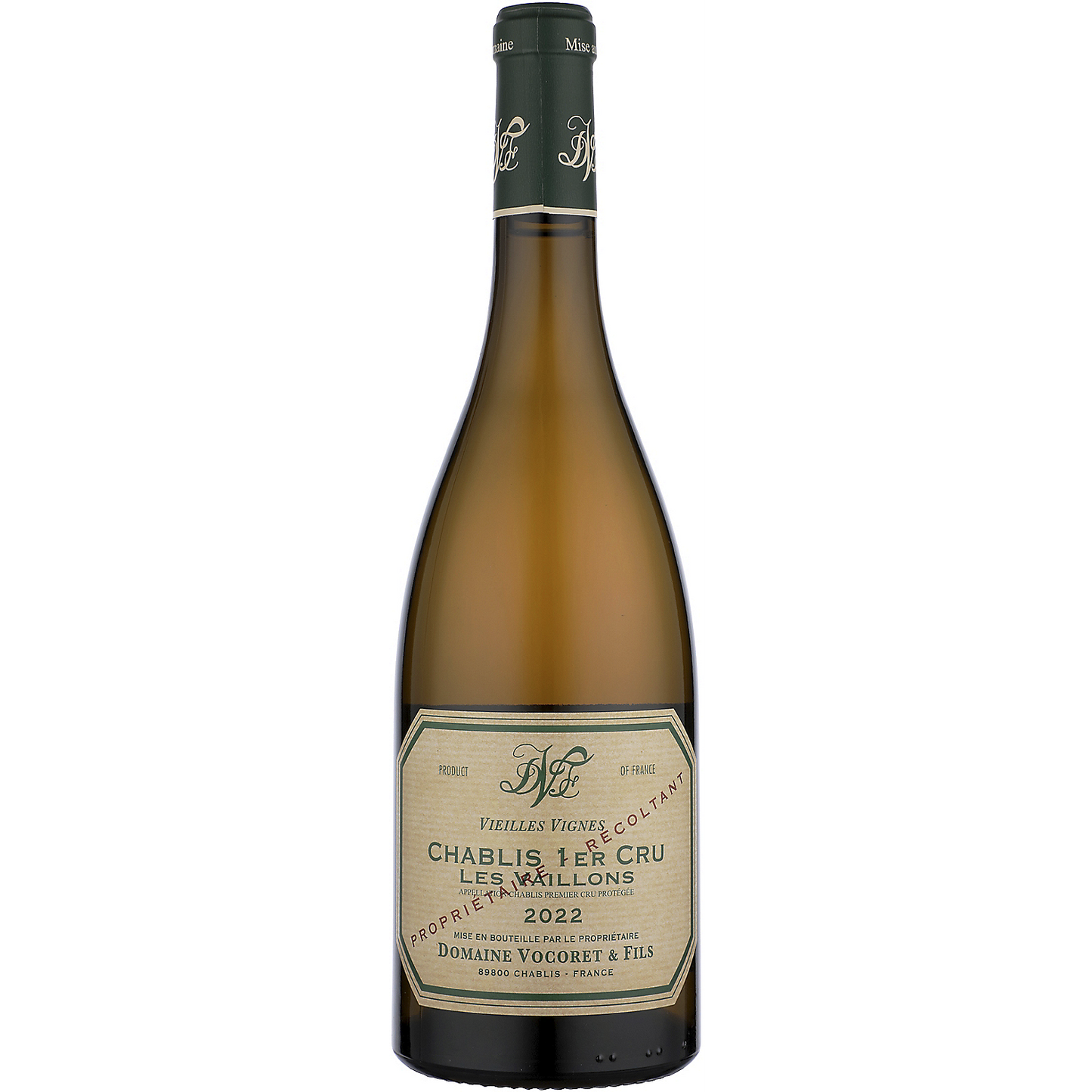 DOMAINE VOCORET & FILS CHABLIS VAILLONS PREMIER CRU VIEILLES VIGNES 2022 750ML