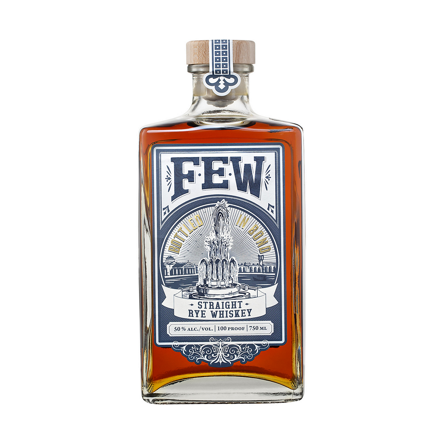 FEW STRAIGHT RYE WHISKEY BOTTLED IN BOND 100 750ML