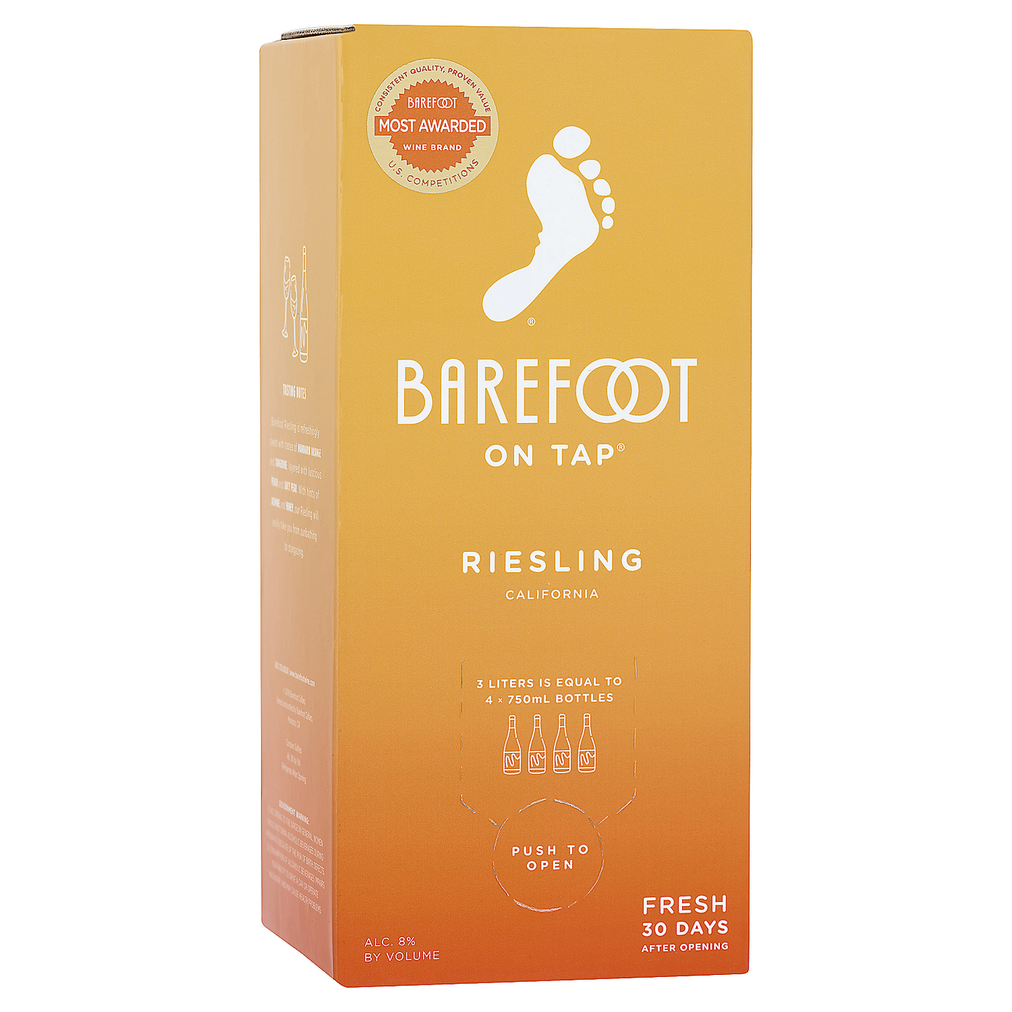 BAREFOOT RIESLING CALIFORNIA 750ML