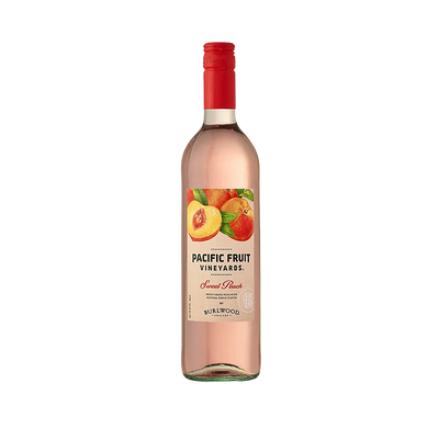 PACIFIC FRUIT VINEYARDS SWEET PEACH BUBBLY FLAVORED WINE 750ML