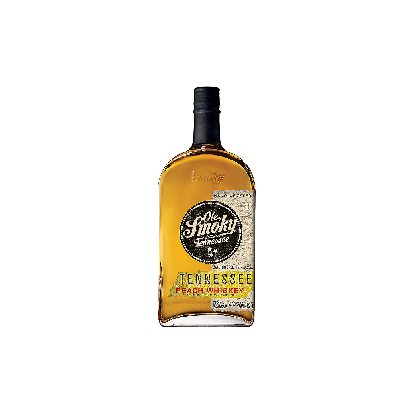 OLE SMOKY PEACH FLAVORED WHISKEY MOUNTAIN MADE 60 50ML