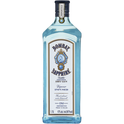 BOMBAY LONDON DRY GIN SAPPHIRE 94 750ML